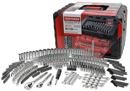 Craftsman 450-Piece Mechanics Tool Set, Ratchet Socket Hand Wrench Toolset
